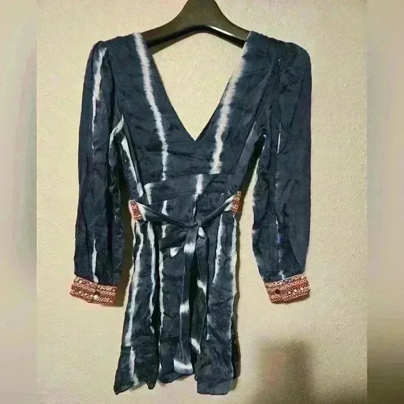 New Verb by Pallavi Singhee Beaded Tie-Dye Mini Dress - Picture 4 of 7